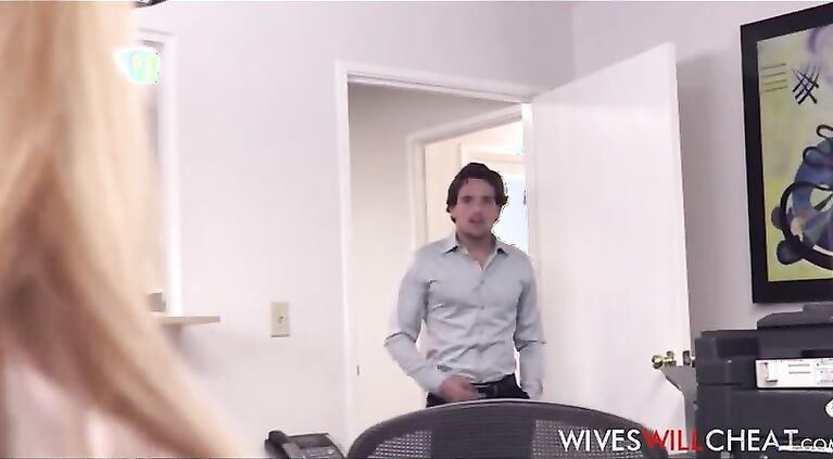 sexy big tits boss wife alexis fawx cheats on husband with young new hire guy