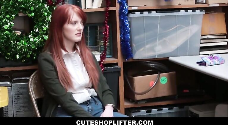 redhead teen krystal orchid caught shoplifting tv fucked by officer