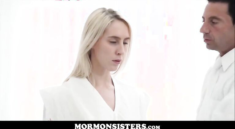 sexy blonde teen mormon sister fucked to orgasm by bishop
