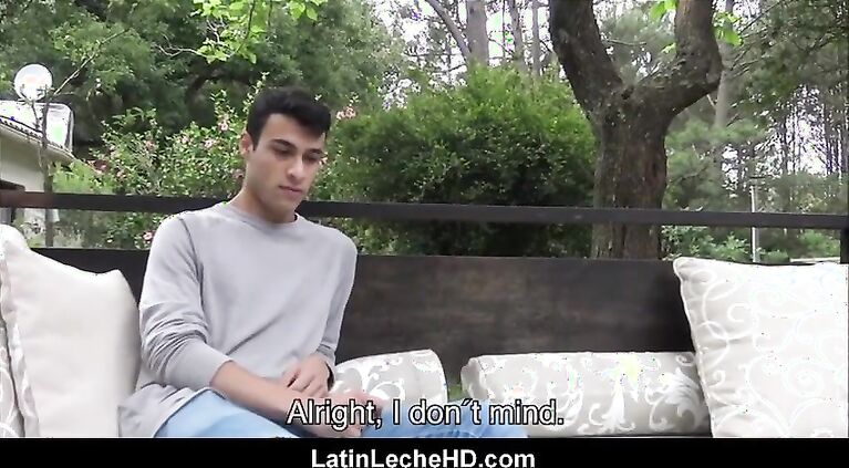two amateur latino boys fuck outside for cash while on sex retreat