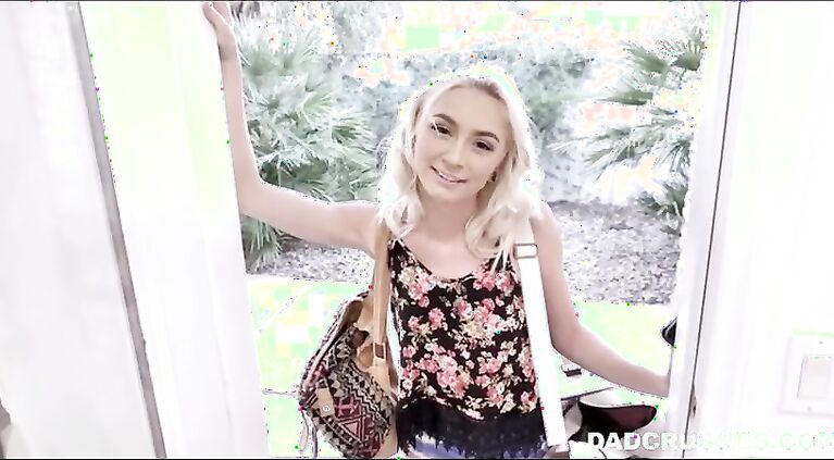 tiny young blonde teen stepdaughter shows up at stepdad and 039 s doorstep pov