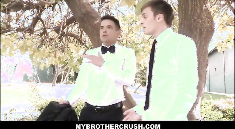 young jock straight step brother family sex with gay twink step brother before his wedding