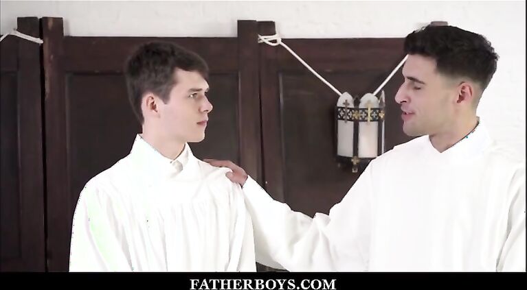 twink catholic altar boy dakota lovell fucked by f. gallo during training