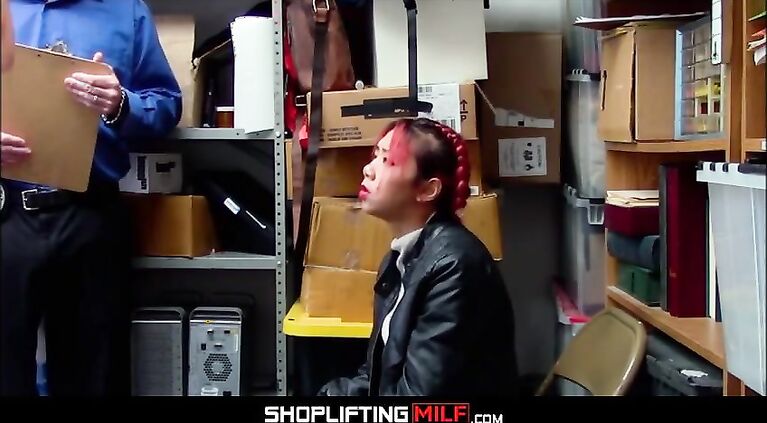 petite asian milf stepmom christy love has sex with guard in front of shoplifting asian stepdaughter kimberly chi