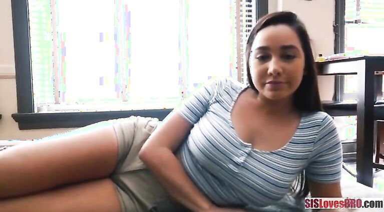 Busty Sis Helps Her Bro Out- Even Sexually