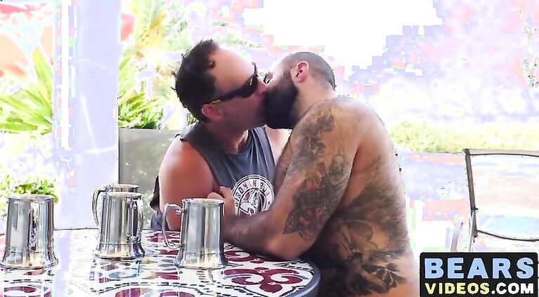 Tattooed bear ravages cub asshole with rough raw dicking