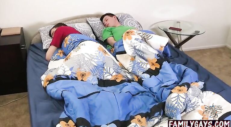 Stepdad fucks s. & nephew - gay threesome sex