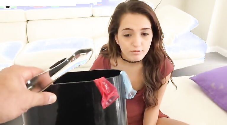 Daddy can't help himself but fuck his dumb stepdaughter