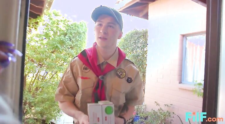 FILF - Busty MILF Nina Elle Fucks A Lucky Boyscout