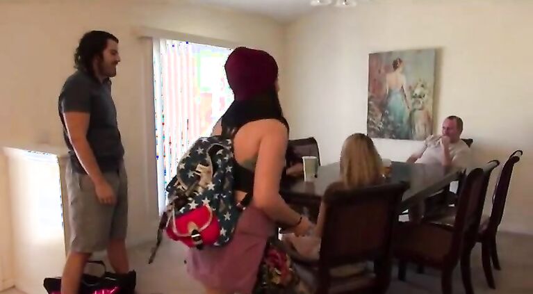 daddy and d. fucking on the kitchen table