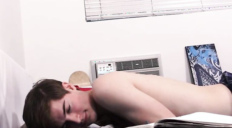 Twink Step s. Sex With Step Dad After Catching Him Jerking Off To Him s.