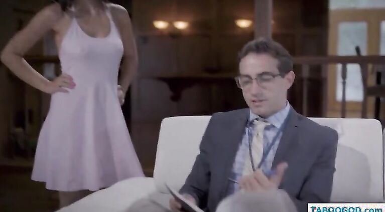creepy guy harasses Teen Alone In Her Home
