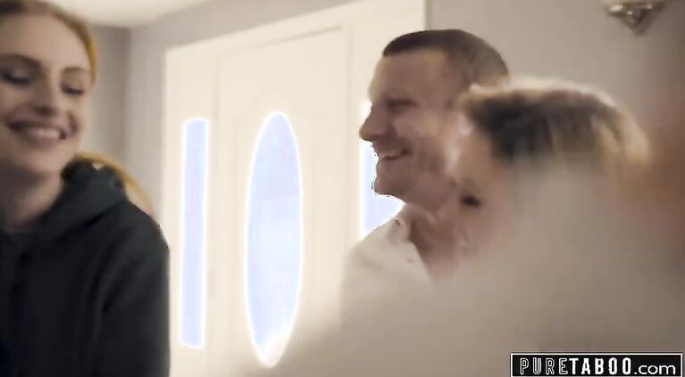PURE TABOO Step-Parents & Step-Bro Welcome New Sister to Perv Family