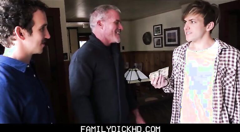 Step Dad And Hot Twink Step s. Take Turns Fucking Grandpa