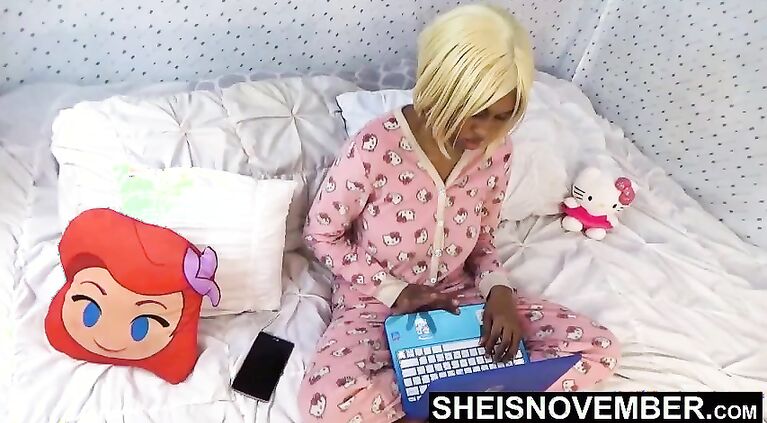 HD Step Dad Sneaking Into My Room To Teach Me Sex , Cute Black StepDaughter Msnovember In Hello Kitty Onsie Buttflap , Before Mom Gets Home HD On Sheisnovember Hardcore Sex