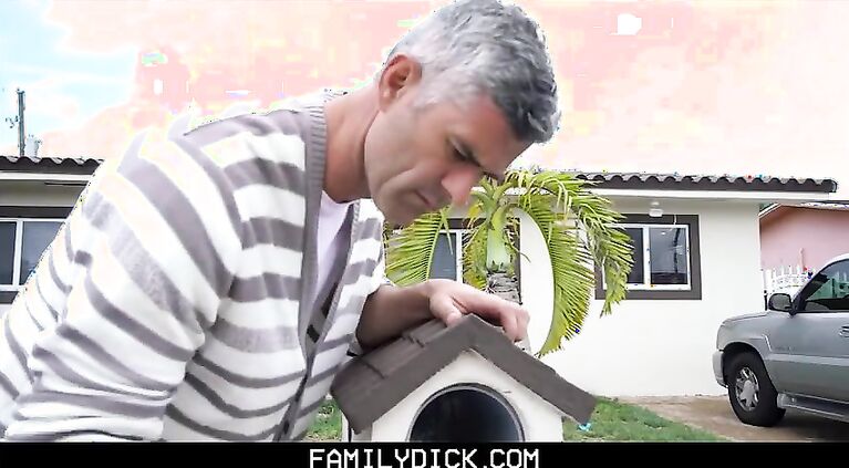 FamilyDick - StepDad Walks In on Guy With The Boy Next Door And Fucks Them Both