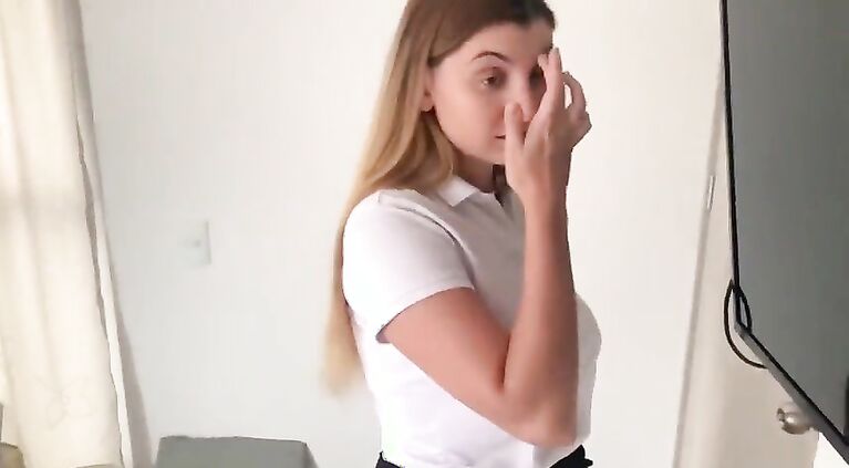 Pervert f. f. little school girl to fuck after class