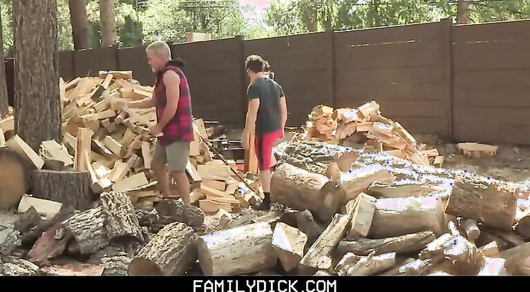 FamilyDick - Horny Twink Fucks His Muscular Stepgrandpa And Stepdad