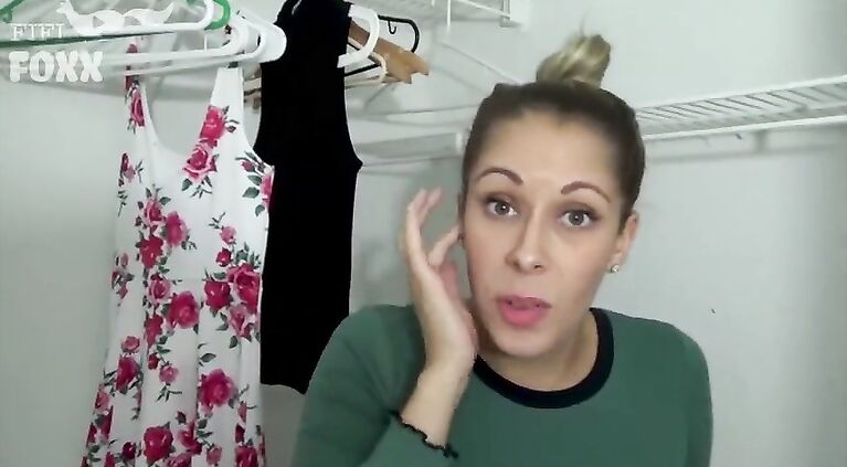 Mom & s. Share a Dressing Room - s. Gets Accidental Boner, POV - Mom Fucks s. - Nikki Brooks