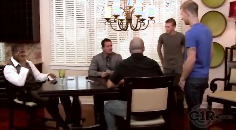 Poker night with Mr. Harvey and his s.