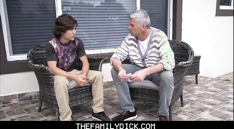 Twink Stepson Alex Meyer And His Stepdad Bill Farnsworth Family Threesome With Hot Young Neighbor Boy