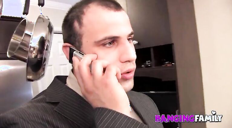 Banging Family - Fucking the Babysitter in Front of his s.