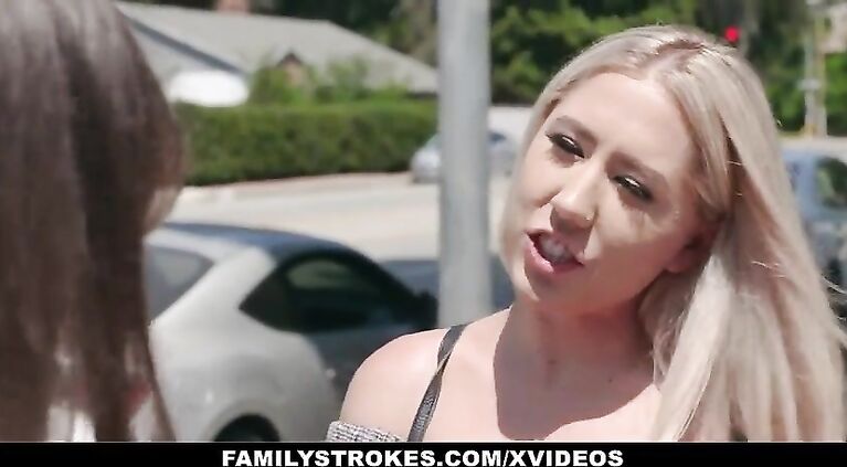 Family Strokes - (Paisley Bennet) Helping my horny stepbro fuck my bff (Liv Wild)