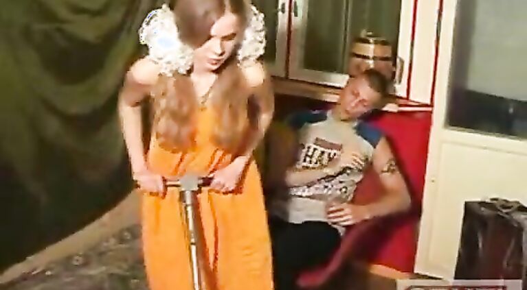 Step Brother f. his Little Step Sister to fuck