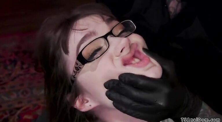 Tattooed priest anal fucks TS student