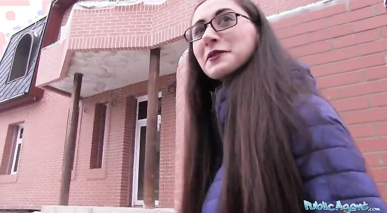 Public Agent Young Russian in Glasses Fucking a Big Cock