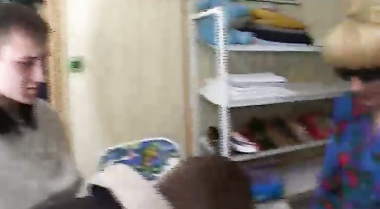 Blonde shop-girl gets brutally raped by three youngsters