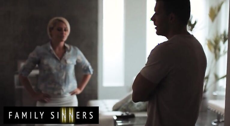 Family Sinners - Curvy housewife Helena Locke cucks her husband with Stepsons big dick