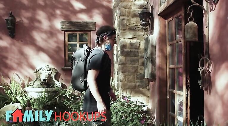 Family Hook Ups - Jennifer White Is So Excited To See Her Step Son Again