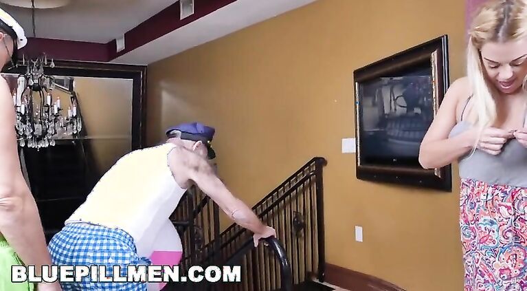 BLUE PILL MEN - Young Kenzie Green Gets Fucked By A Couple Of Dirty Old Men
