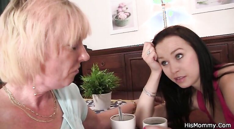 He finds mature and teen with huge sex toys