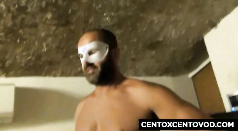 Beautiful blonde masked fucked by Alex Magni