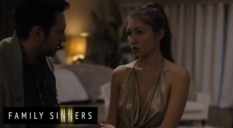 Family Sinners - Harry Catches His Stepdaughter Maya Woulfe Sneaking Out & Gives Her A Lesson