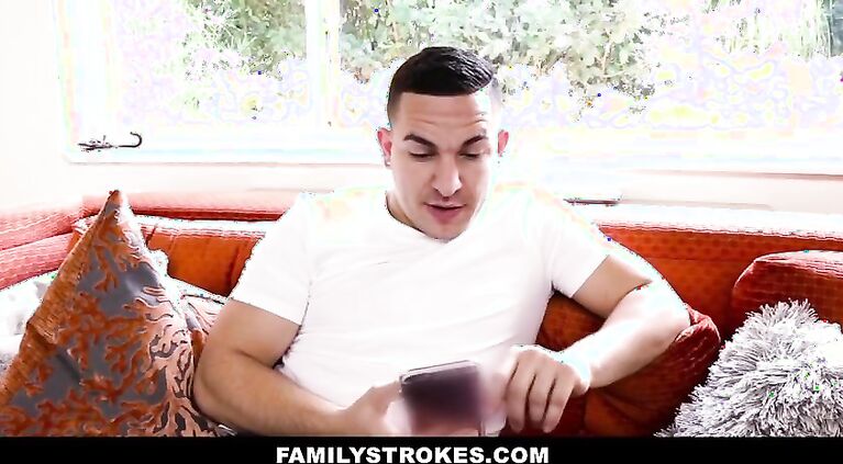 Family Strokes - Creepy Brother Stalks and Fucks Step-Sister