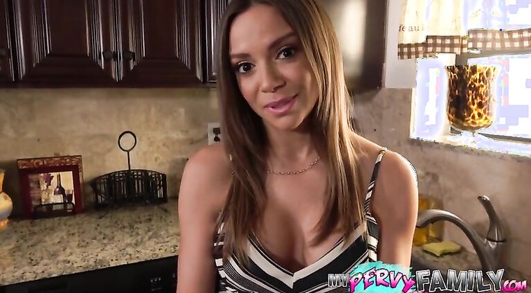 Busty Latina Step Mom Licks Hairy Teen Pussy (Part 1) - HavanaBleu & MayaFarrell -