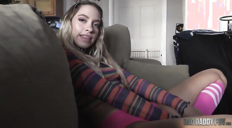 BadDaddyPOV - Horny Step Daughter Khloe Kapri Needs Her Step Dad's Dick