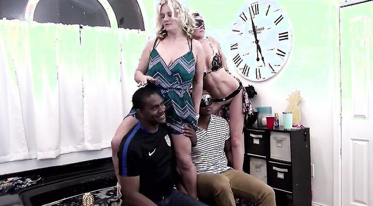 BBC Facial ✨FetSwing com Party Films ✨ Housewife Catches Cum Loads ✨ MILF