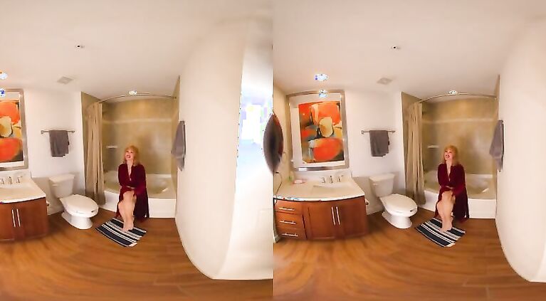 Stepson walks in on stepmom in shower and fucks her perfect body