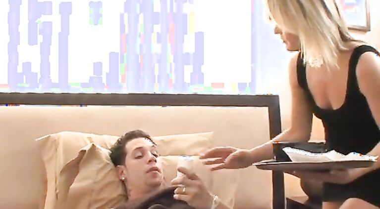 Sexy Blonde Mature Pulls Sick Cock In Bed