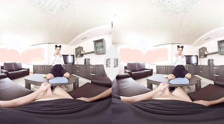 VIRTUAL TABOO - Cute Small Stepsis Sucks Huge Dick On Her Knees