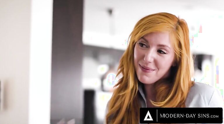 MODERN-DAY SINS - Lauren Phillips Uses 3-Way To Help Virgin Lesbians Lily Larimar and Maya Woulfe