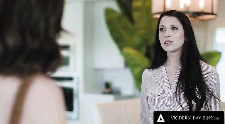 MODERN-DAY SINS - Anny Aurora Has Sneaky Passionate Sex With Her Ex and New GF In The Same Day!