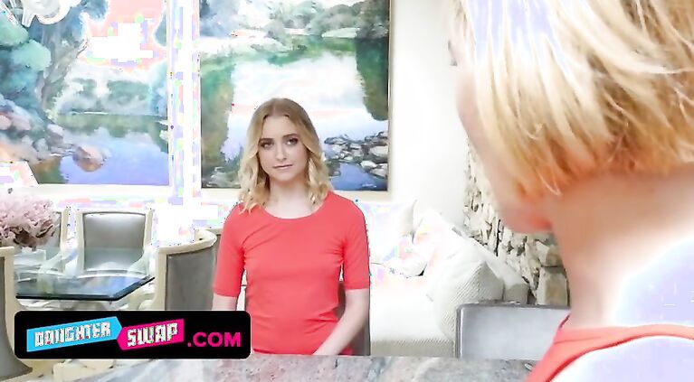 Slutty Stepmoms Krissy Lynn and Savannah Fyre Swap Daughters And Teach Them How To Get Orgasm