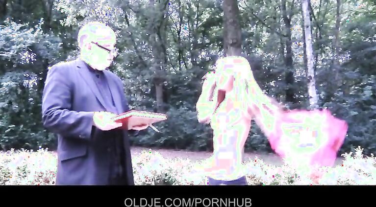 Old debt collector paid with oldyoung fuck