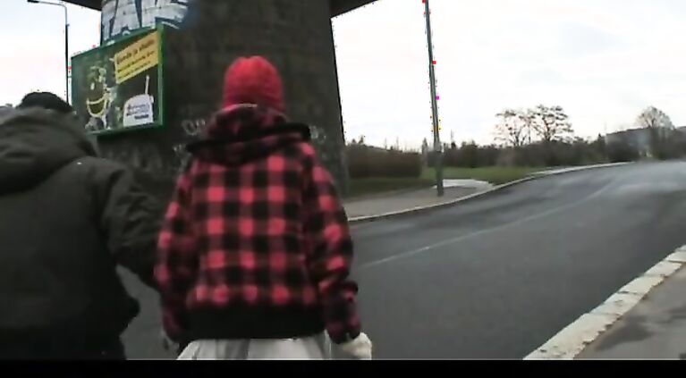 teen gets fucked by grandpa in public