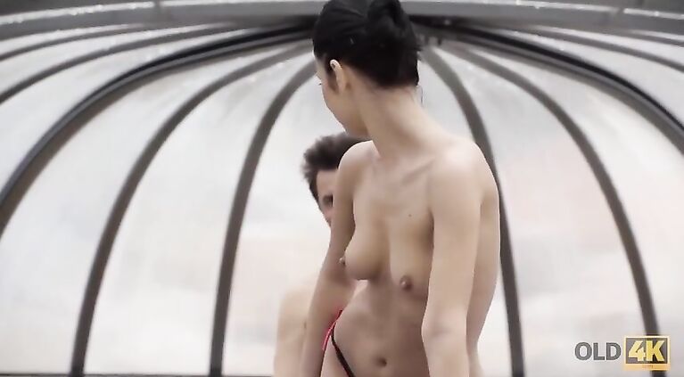 OLD4K. Daddy and teen have 25 years difference and have hot sex